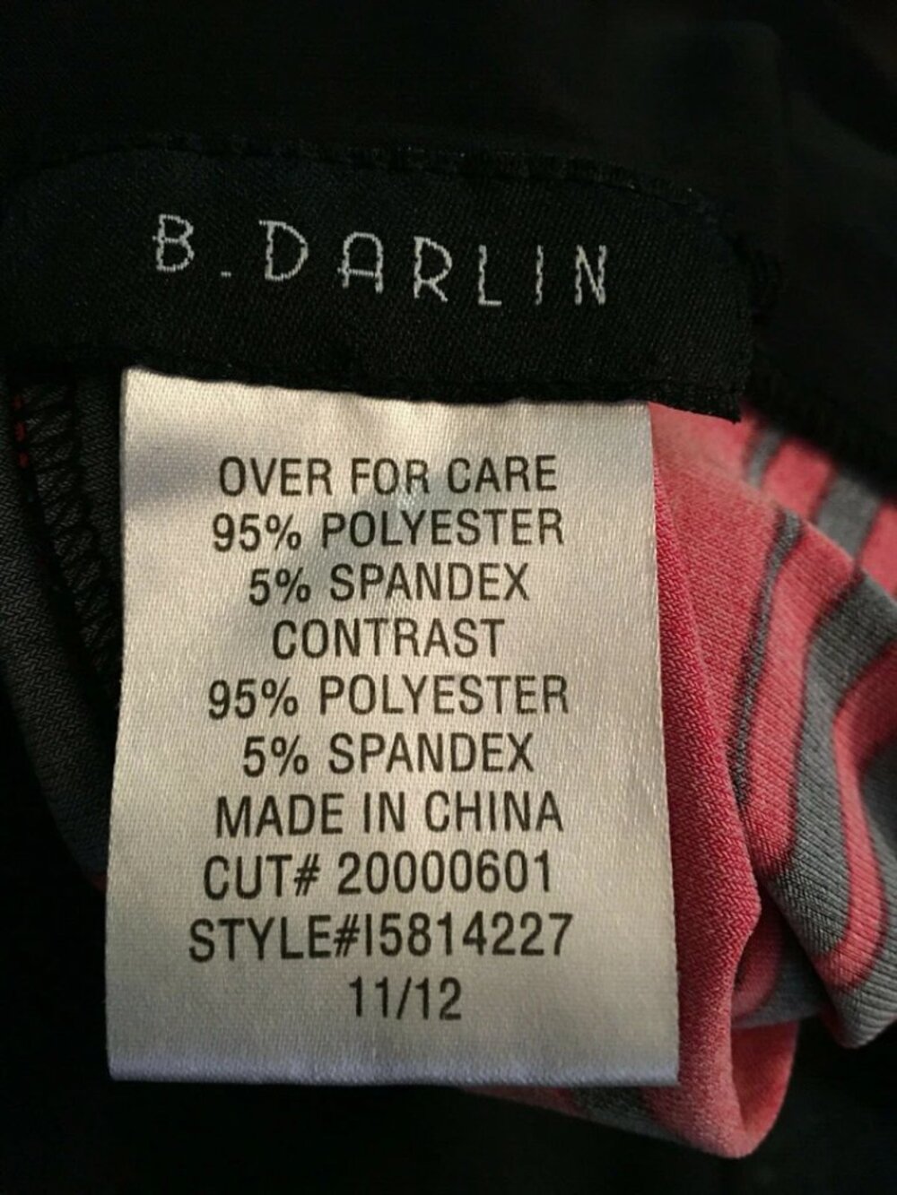 B. Darlin Dress red black size 11/12 - Picture 3 of 5